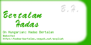 bertalan hadas business card